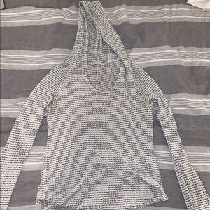 Sheer Hooded Long Sleeve